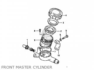 FRONT MASTER CYLINDER - GS850GL 1980 (T) USA (E03)