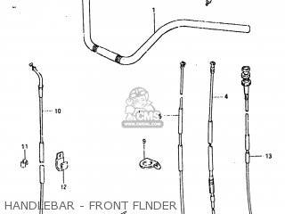 HANDLEBAR - FRONT FLNDER - GS850GL 1980 (T) USA (E03)