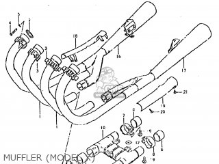 MUFFLER (MODEL X) - GS850GL 1980 (T) USA (E03)