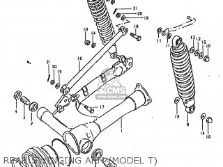 REAR SWINGING ARM (MODEL T) - GS850GL 1980 (T) USA (E03)