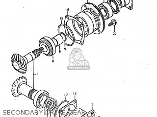 SECONDARY DRIVE GEAR - GS850GL 1980 (T) USA (E03)