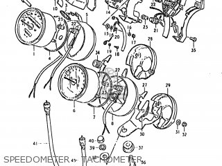 SPEEDOMETER - TACHOMETER - GS850GL 1980 (T) USA (E03)