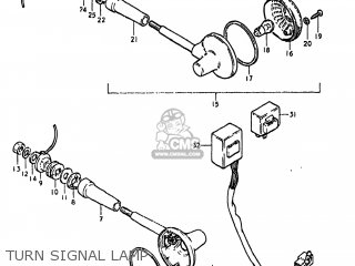 TURN SIGNAL LAMP - GS850GL 1980 (T) USA (E03)