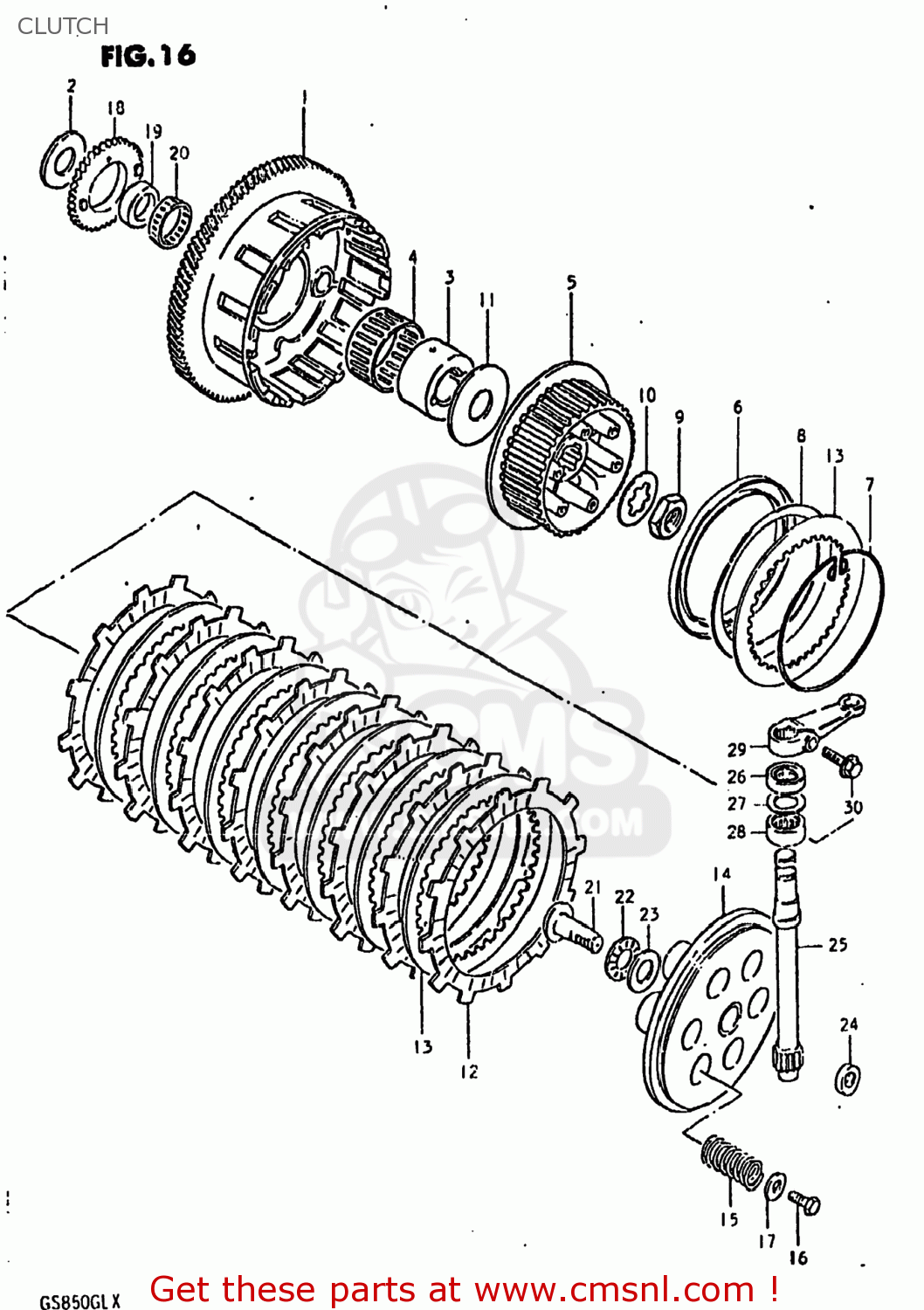 CLUTCH GS850GL 1981 (X) USA (E03)
