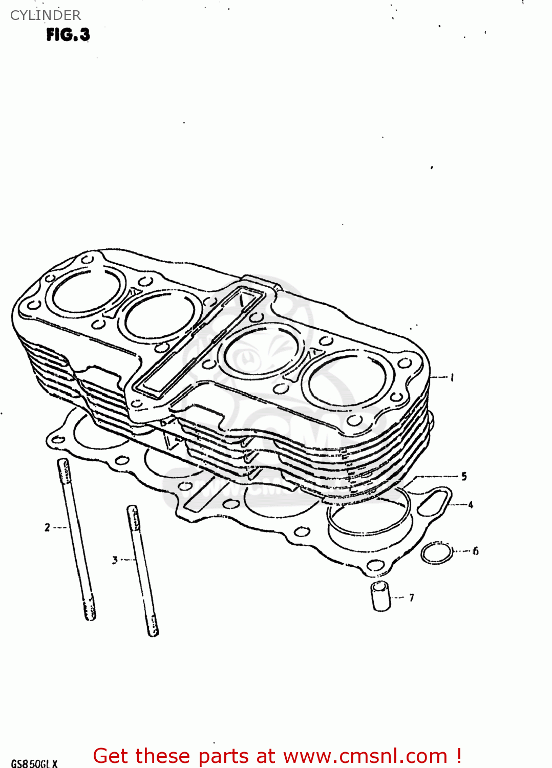 CYLINDER GS850GL 1981 (X) USA (E03)