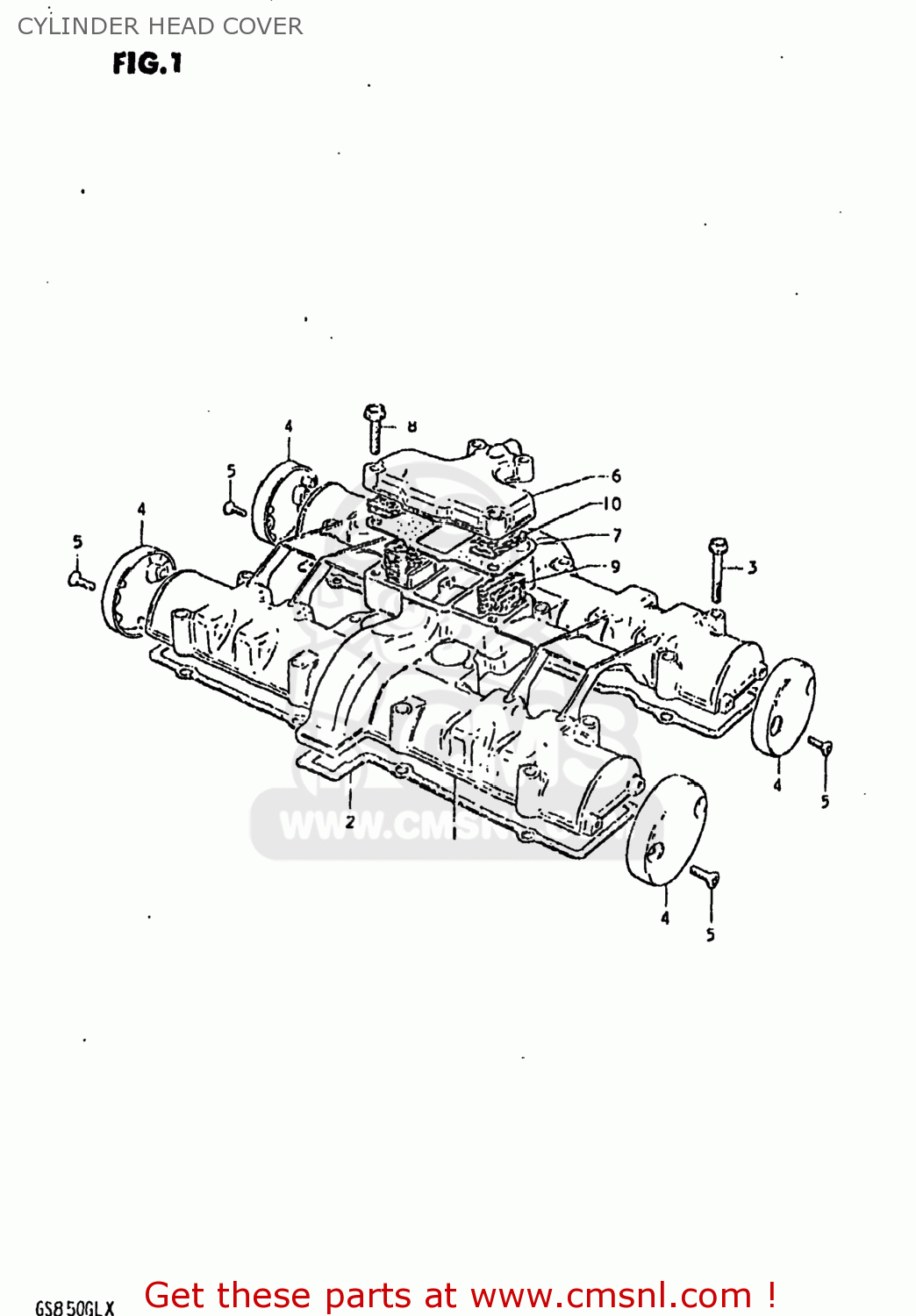 CYLINDER HEAD COVER GS850GL 1981 (X) USA (E03)