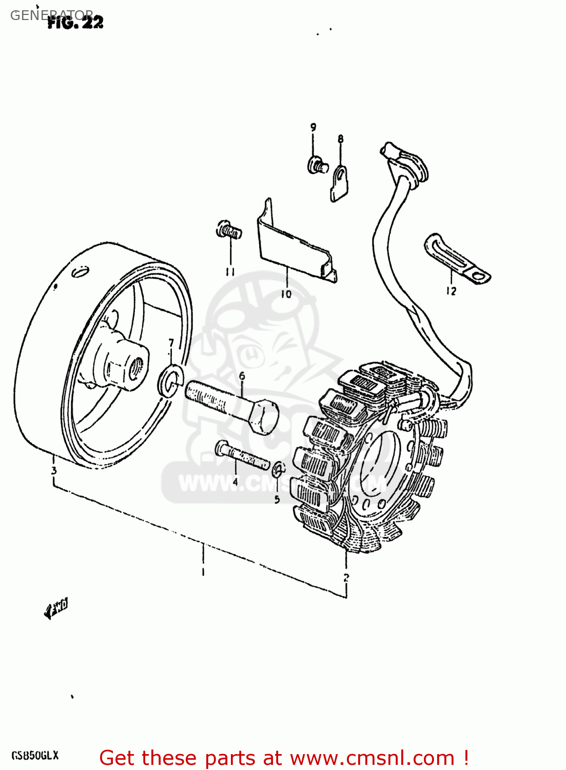 GENERATOR GS850GL 1981 (X) USA (E03)