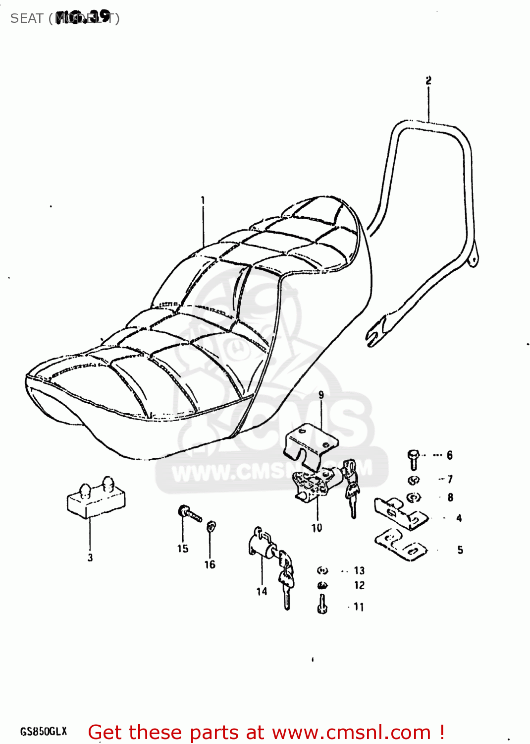 SEAT (MODEL T) GS850GL 1981 (X) USA (E03)