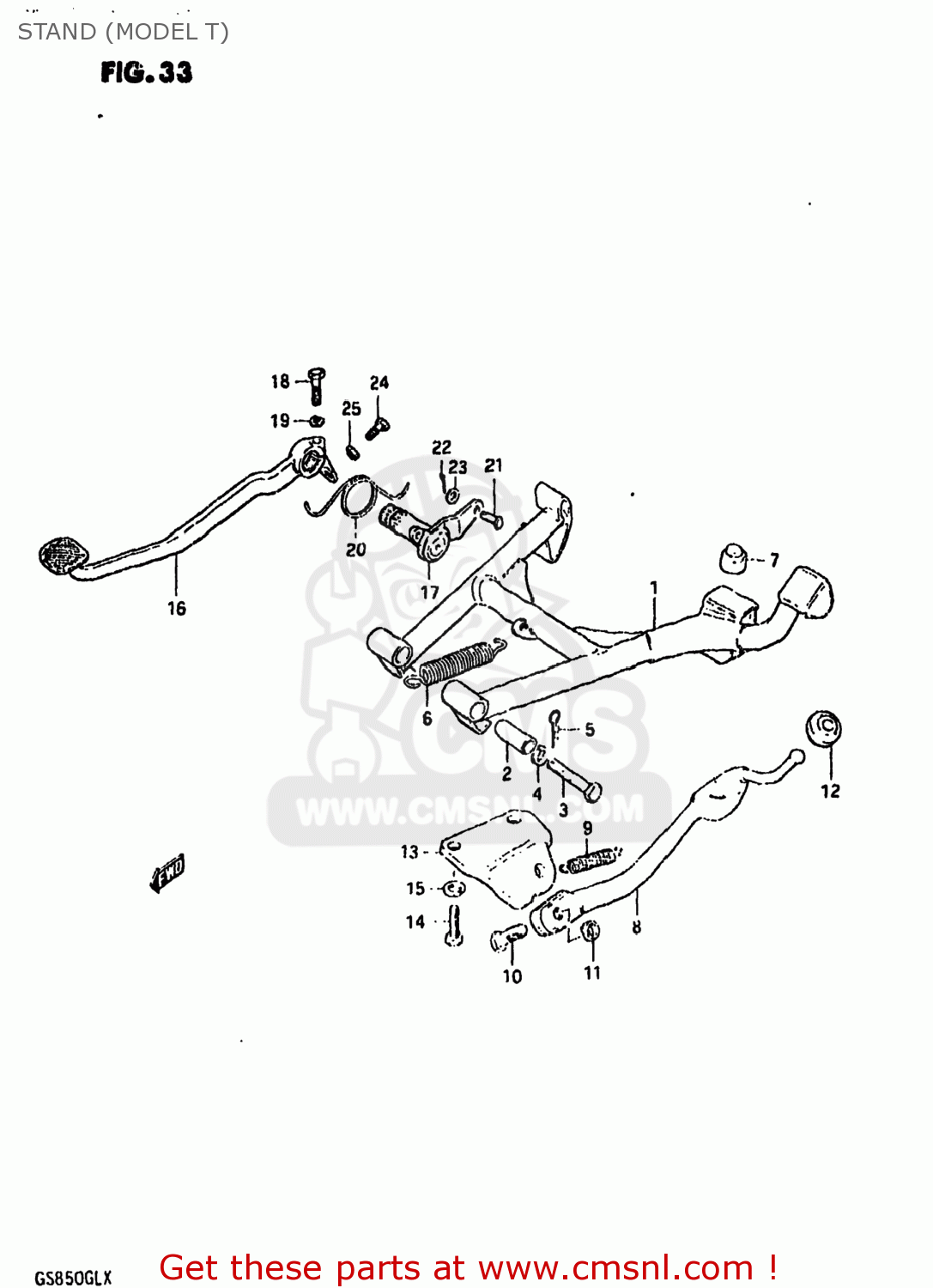 STAND (MODEL T) GS850GL 1981 (X) USA (E03)