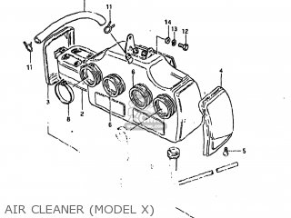 AIR CLEANER (MODEL X) - GS850GL 1981 (X) USA (E03)