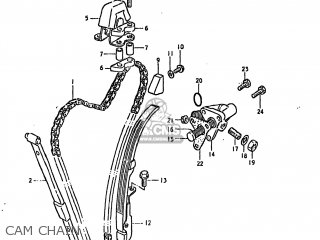 CAM CHAIN - GS850GL 1981 (X) USA (E03)