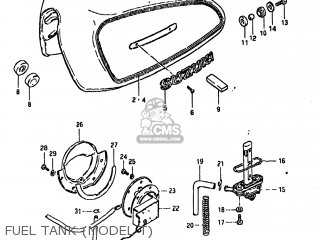 FUEL TANK (MODEL T) - GS850GL 1981 (X) USA (E03)