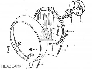 HEADLAMP - GS850GL 1981 (X) USA (E03)