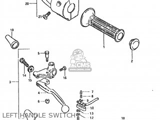 LEFT HANDLE SWITCH - GS850GL 1981 (X) USA (E03)