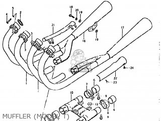 MUFFLER (MODEL T) - GS850GL 1981 (X) USA (E03)