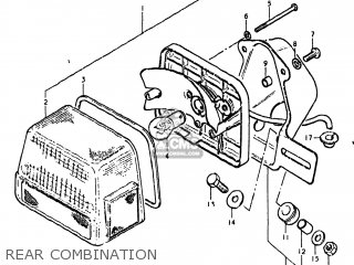 REAR COMBINATION - GS850GL 1981 (X) USA (E03)
