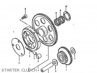 STARTER CLUTCH - GS850GL 1981 (X) USA (E03)