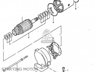 STARTING MOTOR - GS850GL 1981 (X) USA (E03)