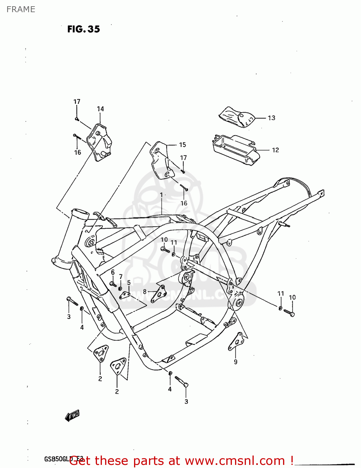 FRAME GS850GL 1982 (Z) USA (E03)