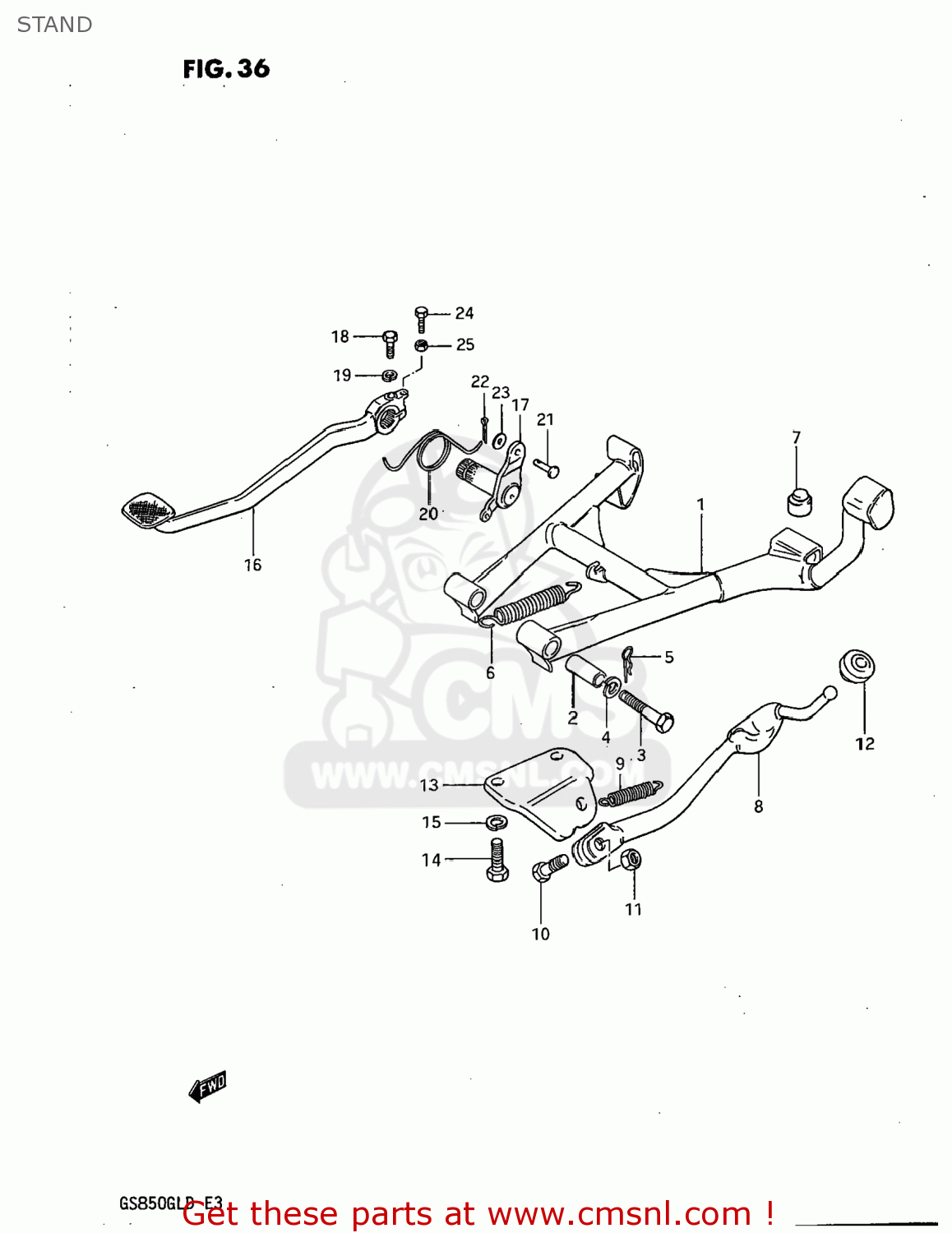 STAND GS850GL 1982 (Z) USA (E03)