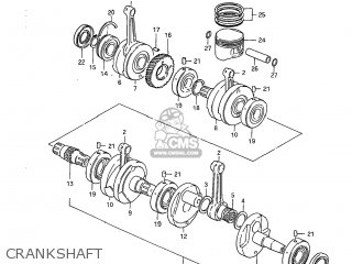 CRANKSHAFT - GS850GL 1982 (Z) USA (E03)