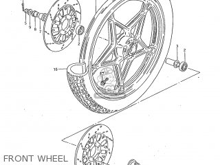 FRONT WHEEL - GS850GL 1982 (Z) USA (E03)