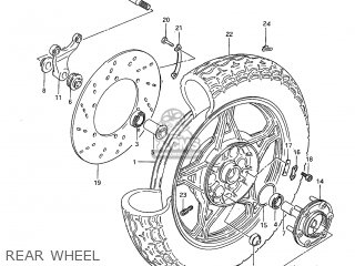 REAR WHEEL - GS850GL 1982 (Z) USA (E03)