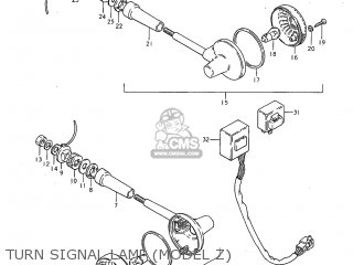 TURN SIGNAL LAMP (MODEL Z) - GS850GL 1982 (Z) USA (E03)