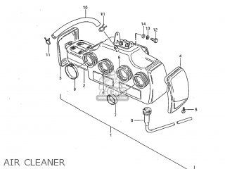 AIR CLEANER - GS850GL 1983 (D) USA (E03)