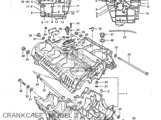 CRANKCASE (MODEL Z) - GS850GL 1983 (D) USA (E03)