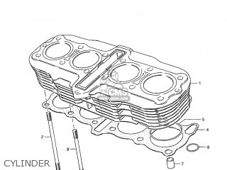 CYLINDER - GS850GL 1983 (D) USA (E03)
