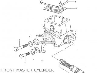 FRONT MASTER CYLINDER - GS850GL 1983 (D) USA (E03)