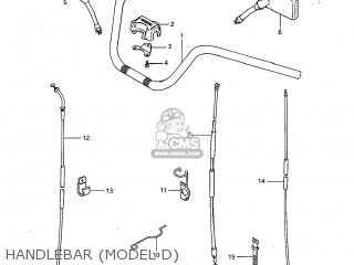 HANDLEBAR (MODEL D) - GS850GL 1983 (D) USA (E03)