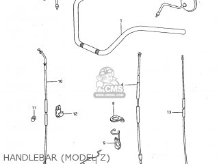 HANDLEBAR (MODEL Z) - GS850GL 1983 (D) USA (E03)