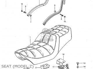 SEAT (MODEL Z) - GS850GL 1983 (D) USA (E03)