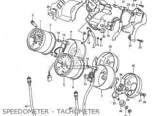 SPEEDOMETER - TACHOMETER - GS850GL 1983 (D) USA (E03)