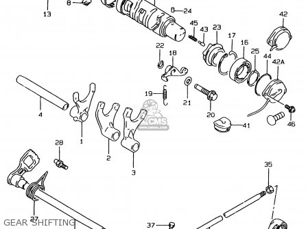 GEAR SHIFTING - GSF1200 1997 (V) (E02 E04 E22 E25 E34) / P37