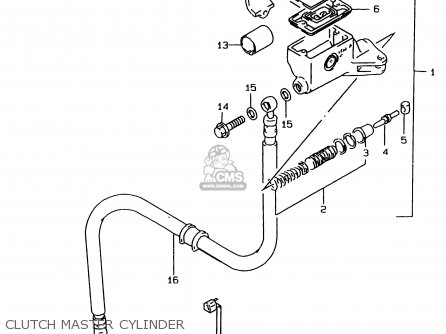 CLUTCH MASTER CYLINDER - GSF1200 1998 (W) (E02 E04 E18 E22 E25 E34) / P37