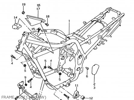 FRAME (GSF1200SAW) - GSF1200 1999 (X) (E02 E04 E18 E22 E24 E25 E34)