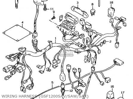 WIRING HARNESS (GSF1200SAV/SAW/SAX) - GSF1200 2000 (Y) (E02 E04 E18 E22 E24 E25 E34)