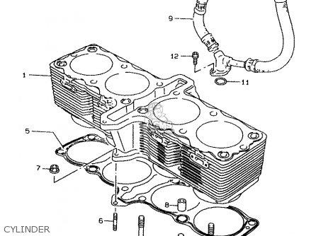 CYLINDER - GSF1200 2000 (Y) (E02 E04 E18 E22 E24 E25 E34)