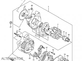 ALTERNATOR - GSF1200 BANDIT 2001 (K1) USA (E03)