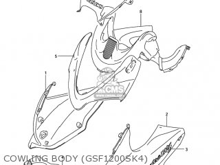 COWLING BODY (GSF1200SK4) - GSF1200 BANDIT 2001 (K1) USA (E03)