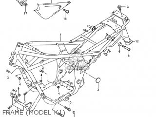 FRAME (MODEL K1) - GSF1200 BANDIT 2001 (K1) USA (E03)