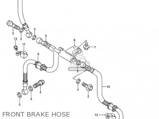 FRONT BRAKE HOSE - GSF1200 BANDIT 2001 (K1) USA (E03)