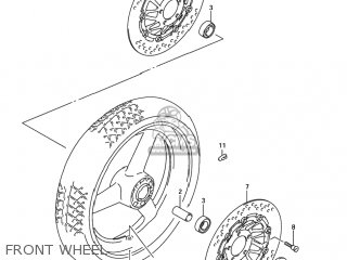 FRONT WHEEL - GSF1200 BANDIT 2001 (K1) USA (E03)