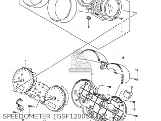 SPEEDOMETER (GSF1200SK1) - GSF1200 BANDIT 2001 (K1) USA (E03)