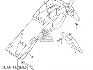REAR FENDER - GSF1200 BANDIT 2002 (K2) USA (E03)