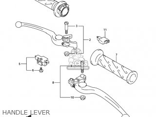 HANDLE LEVER - GSF1200 BANDIT 2003 (K3) USA (E03)