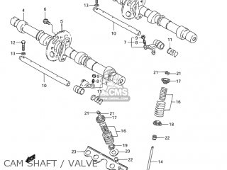 CAM SHAFT / VALVE - GSF1200 BANDIT 2004 (K4) USA (E03)